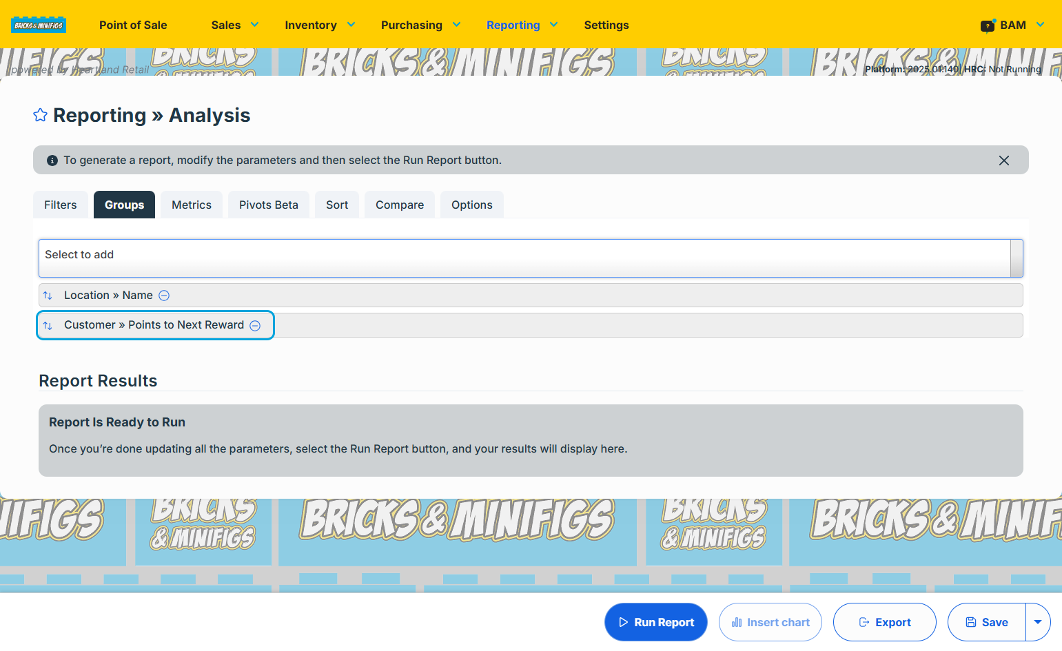 In this example we'll add "Points to Next Reward". This will allow you to see how many purchases someone