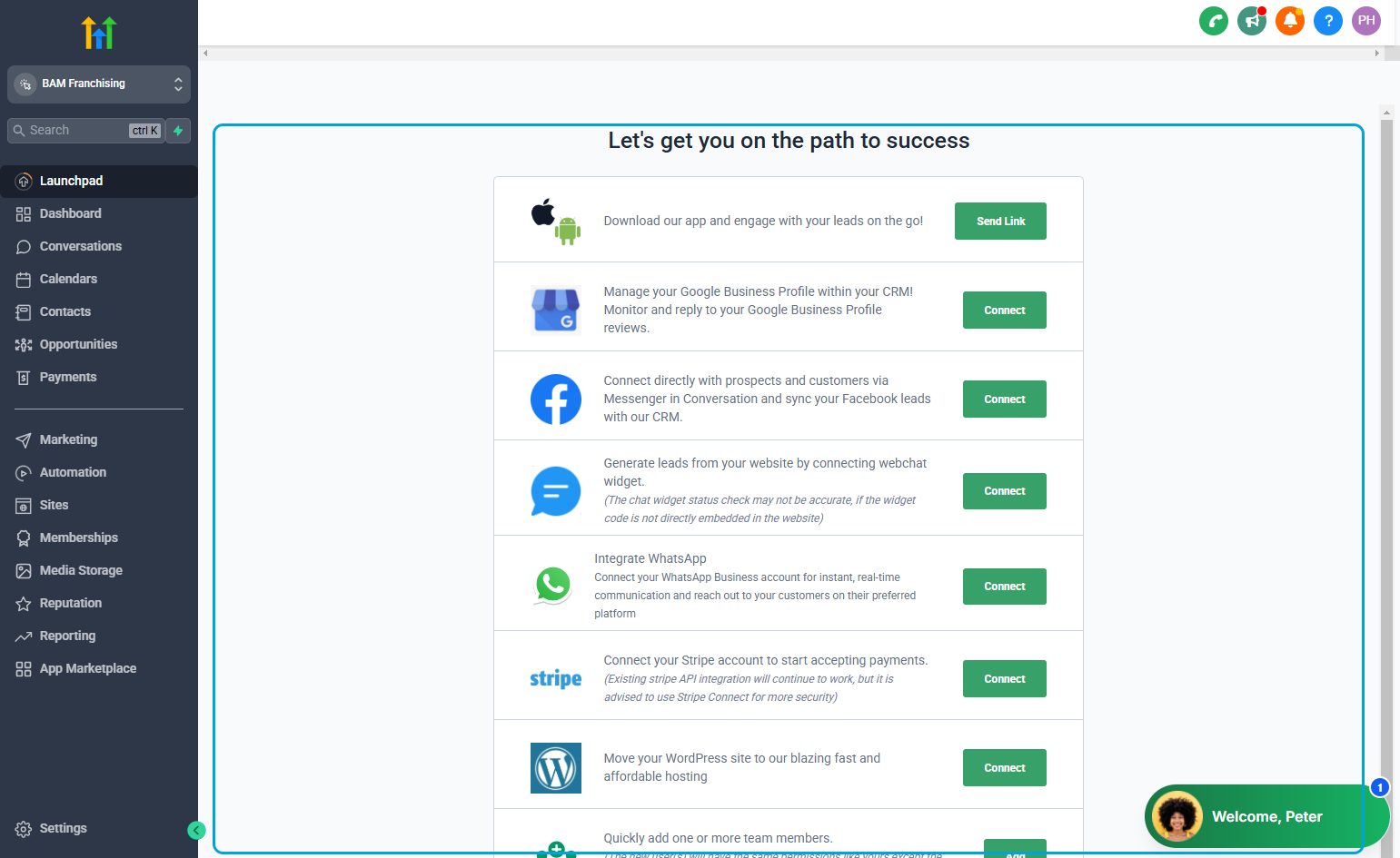 Navigate to "Launchpad".