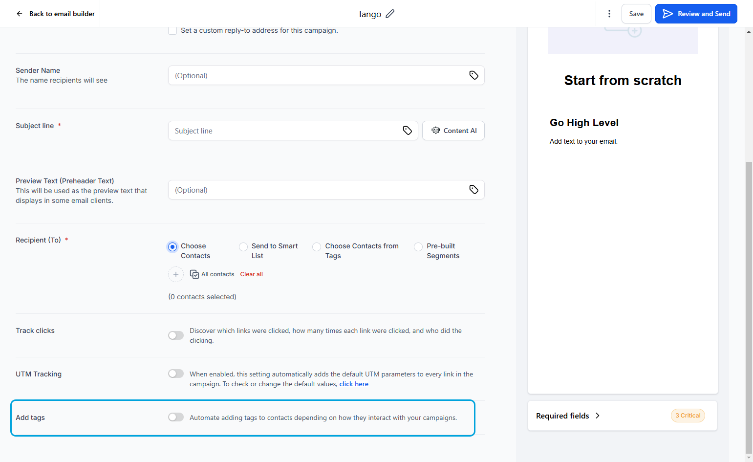 This will allow you to put a tag on each contact depending on action they take. "Active", Non-Active" are